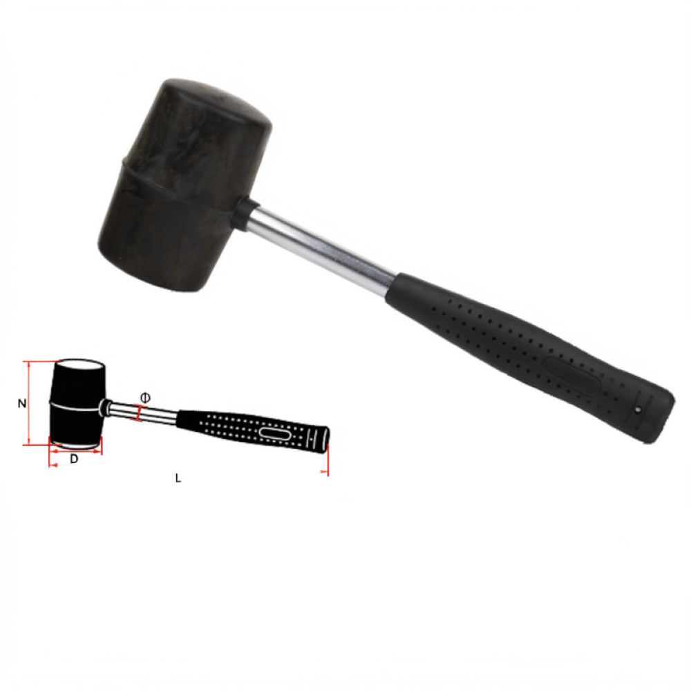 Home Improvement Mark - Ergonomic Rubber Mallet For Furniture Assembly