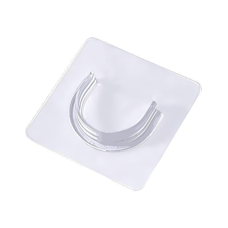 Curtain Rods - 4 PCS Transparent Adhesive Curtain Rod