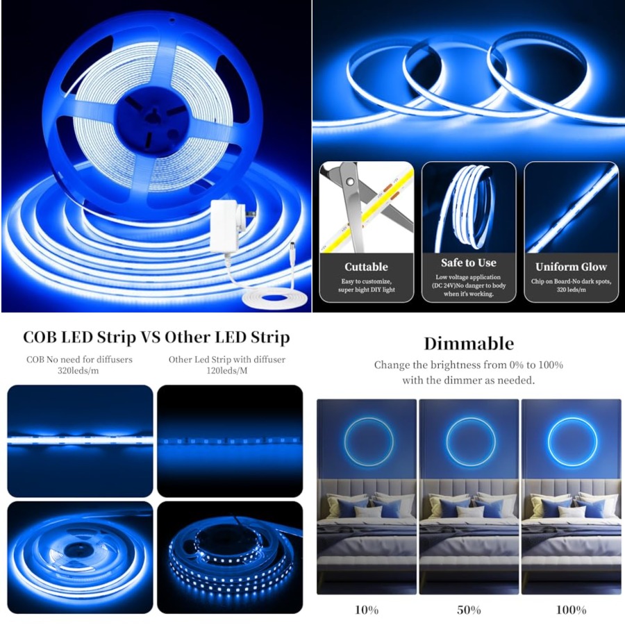 32.8ft/10M COB LED Light Strip - Led Strip Lights review and price