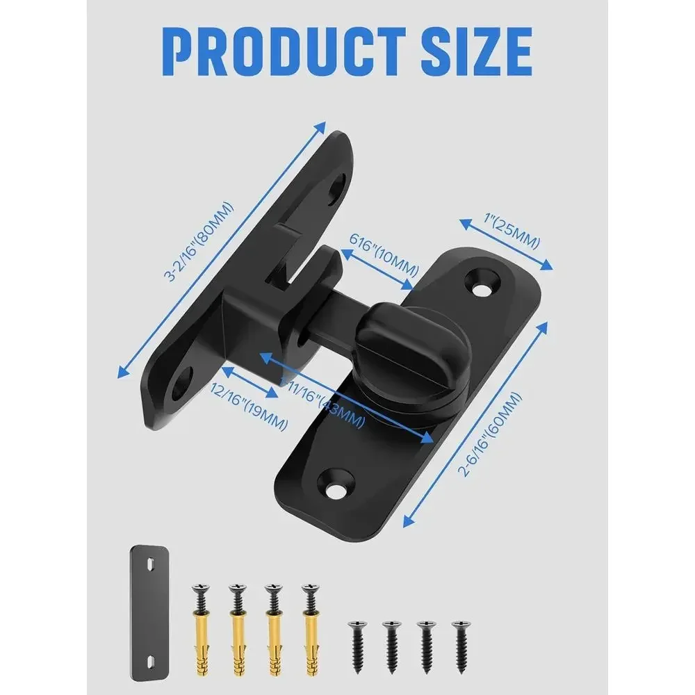 90/180 Degree Flip Barn Door L - Door Lock review and price
