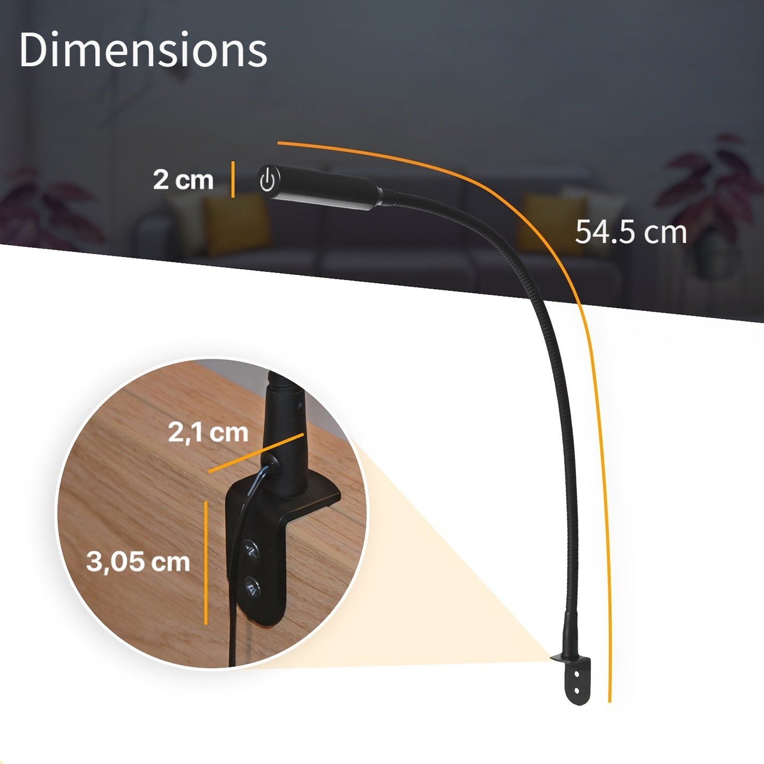 2pcs LED Reading Lamp with Dim - Light Switch review and price