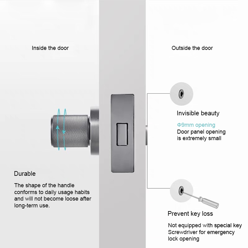 Modern Wooden Gold Silent Roun - Door Handle review and price