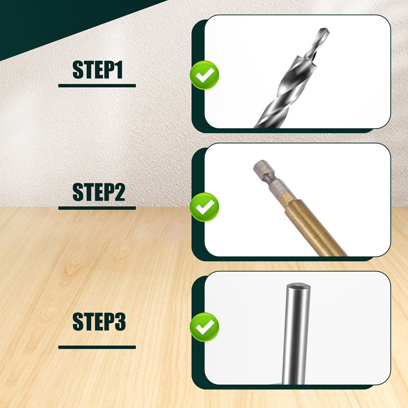2Pcs 45661 Inch Hex Shank Pock - Drill Bits review and price